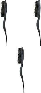 KALLORY 3Pcs Cauda Home Nylon Volume Salon Massage Criando Pente Alisamento Para Ferramentas Naturais Homens Profissionais Provocando Três Cerdas E Cabelos Couro Cabeludo