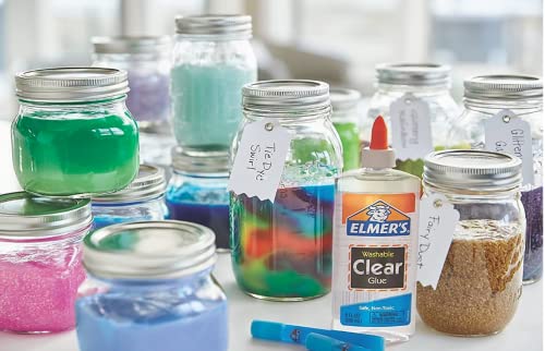 Elmers Glue, 8 Pack Clear Glue, Liquid School Glue 9 Ounces, Washable Liquid Glue #TOP5