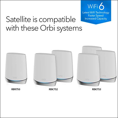 Image of NetGear Orbi AX4200 Tri-Band Mesh Wi-Fi 6 Satellite (Renewed)