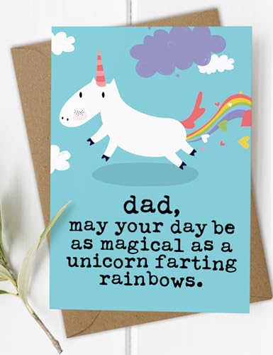 Mrs Best Paper Co. Papá Unicornio, Tarjeta Felicitacion