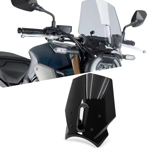 LPHWMPQ For CB650R 2026 CB 650 R 2025 2024 �p�I�[�g�o�C�t�����g�E�C���h�V�[���h �V�^�E�C���h�f�B�t���N�^�[ �A�N�Z�T���[ �t�����g�X�|�C���[ �E�C���h�X�N���[�� �T���o�C�U�[ �X�N���[���{�� (�u���b�N) [���s