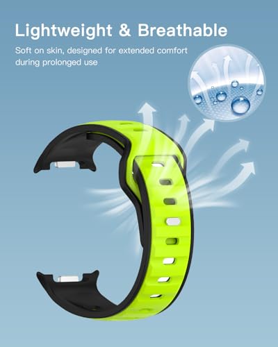 Image of Bands for Samsung Watch 8 Smartwatch,Sport quick-release Silicone Band for Samsung Watch 8,Soft Lightweight & Ventilated Comfort Replacement Smartwatch Strap,Adjustable Wristband