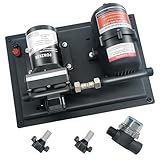 Electric RV Water Pump 12V - 3GPM 55PSI & 0.75L Pre-Pressurized Accumulator Tank, Quiet Water Pressure Booster Pump and Accumulator Tank System for Camper RV Boat Kitchen Bathroom