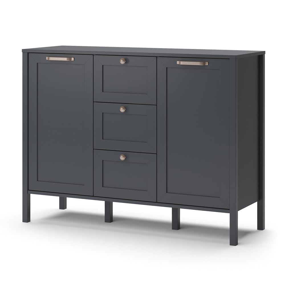 Vicco Sideboard Ewan, Anthracite, 118.6 x 89.9 cm