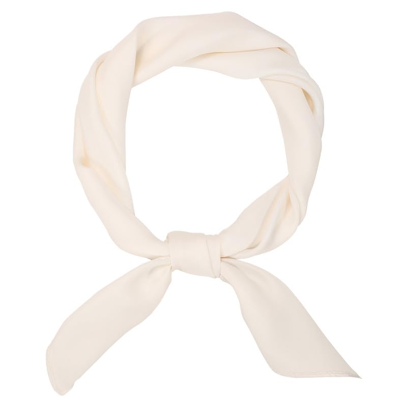 JasGood Damen Seidentuch Seide Leicht Eleganter Seidenschal Damen Bandana Halstuch Kopftuch Schal Vielseitiges Seidenschal für Frauen