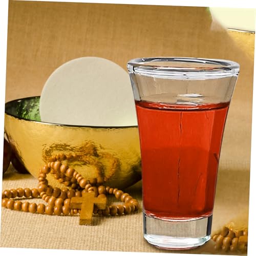 Verre de communion de qualité pour célébration religieuse et plateau standard