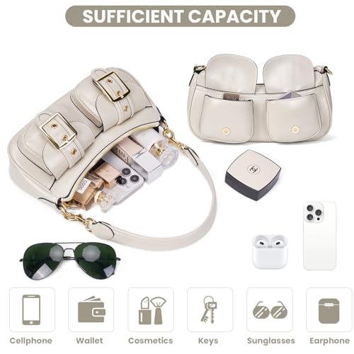 Image of Shoulder Bag for Women Y2k Purse Leather Hobo Tote Handbag Trendy Going Out Purse Crossbody Everyday Purse