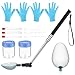 Ercoiong Dog Pregnancy Test, Adjustable Angle Dog Urine Collection Kit with Portable Bag & Gloves, 11.4-40.9 Inch Telescopic for Small, Large Pets Pregnancy Test Kit at Home