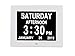 Produktbild [Newest Version] Digital Day Calendar Alarm Clock- 8 Alarms,Non-Abbreviated Day & Month Memory Loss,Dementia,Alzheimer's Vision Impaired Clock for Elderly/Seniors