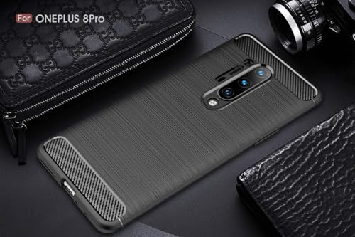 Image of Hybrid Carbon Fiber Back Case for OnePlus 8 Pro (Black)