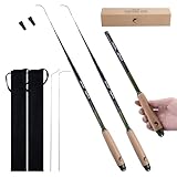 Goture 2pcs Tenkara Fishing Pole for Streams, Rivers, Ultralight Carbon Fiber Fishing Rods Inshore Stream Trout Pole for Micro Fishing, 6.9ft/2.1m