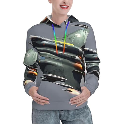 Sweat à capuche Jet Fighter femme avec poche kangourou confortable