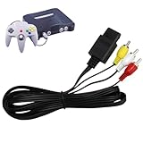 Excellent Function: The n64 cable composite tv av display cable output video and audio to provide a high quality signal from your game console to a TV,monitor or HDTV, resulting in a truly exceptional gaming experience.