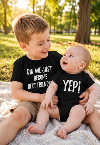 Image of Tstars Big Brother /Sister Little Brother /Sister Set Gift for Siblings Baby & Toddler
