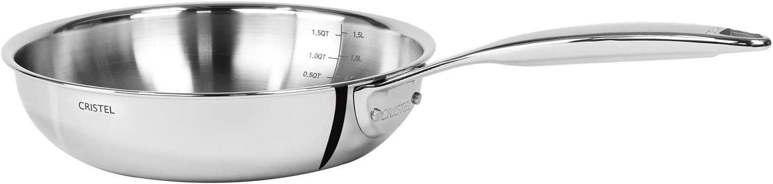 Castel'Pro® Ultraply® Collection 6.5"" Stainless Steel Frying Pan., PS16CPFN