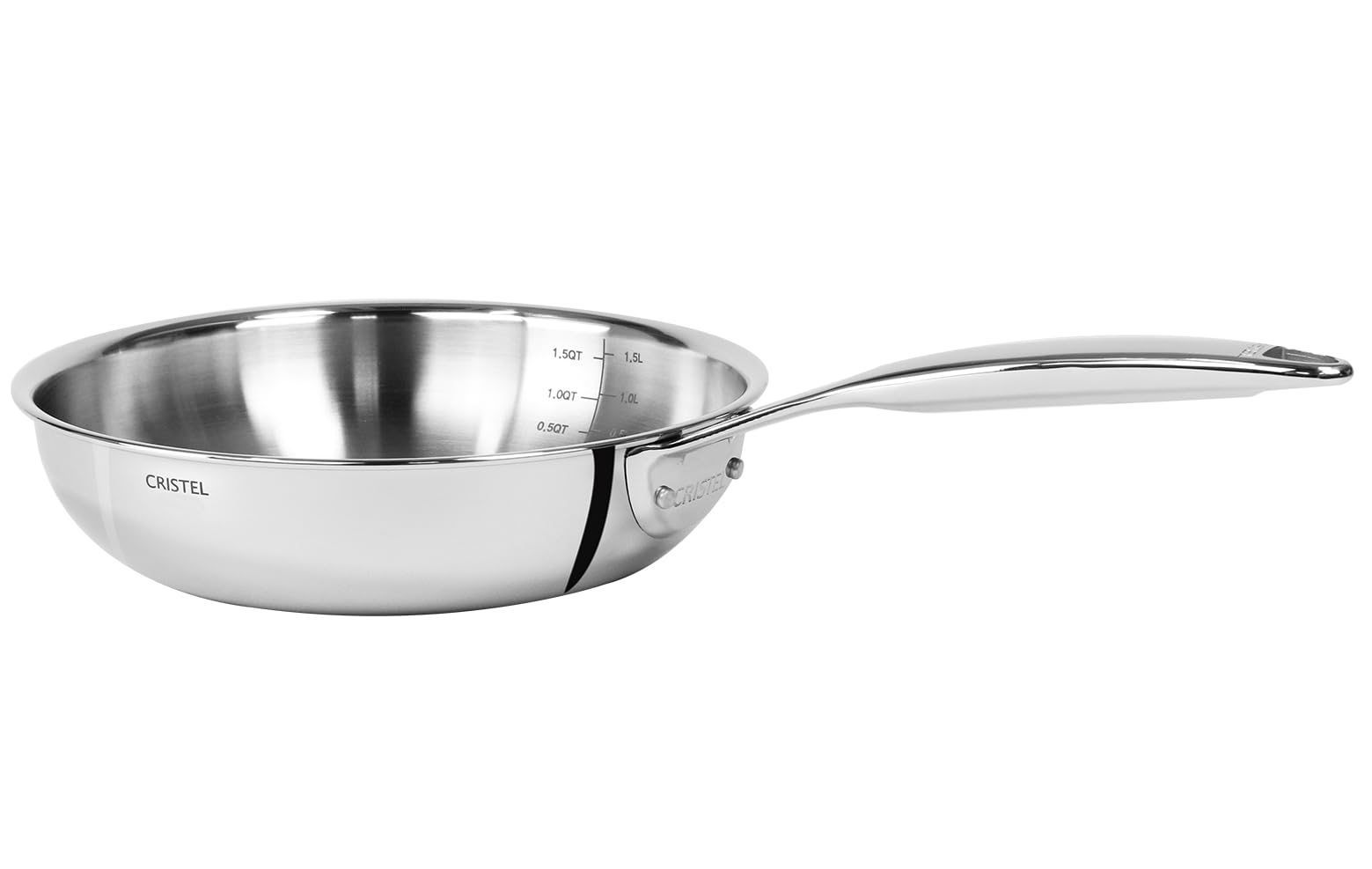 CRISTEL Castel'Pro® Ultraply® Collection 6.5"" Stainless Steel Frying Pan., PS16CPFN