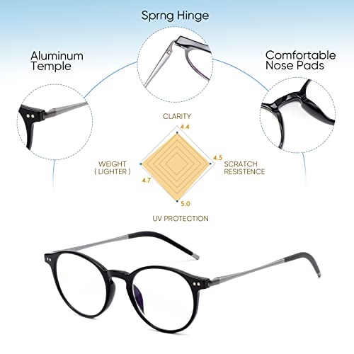 Image of Exquisite Ultra-light Progressive Multifocus Reading Glass Women Blue Light Blocking Multifocal Readers