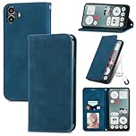 Cracedily for Nothing CMF Phone 1 Case, Wallet Case Flip Leather with Card Holder Magnetic Closure Shockproof Kickstand Protective Phone Cases Cover for Nothing CMF Phone 1, Blue-Green