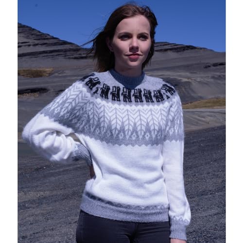 Gamboa Alpaca Wool Sweaters For Women Lightweight Longs Top White Summer Sweater #TOP3