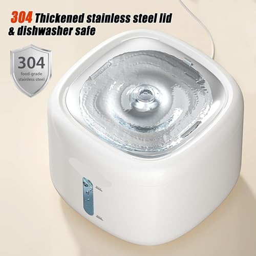 Fuente de agua para gato de acero inoxidable 74oz miniatura 4