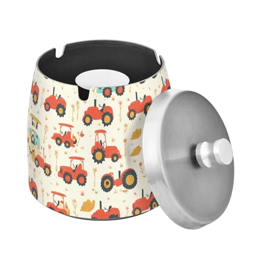 Posacenere senza fumo: posacenere per sigari da auto con coperchio può tenere nascosti ceneri e mozziconi. Non come un grande posacenere aperto che ti consente di vedere tutti i brutti mozziconi o le ceneri. Un ottimo modo per nascondere le ceneri antiestetiche. Non è disordinato, pulito ed elegante! Nessuna cenere che soffia dappertutto.