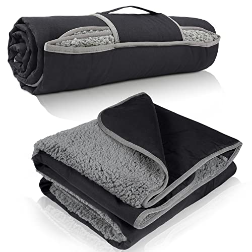 Kato Tirrinia Camping Decke wasserdicht, wasserdichte Picknickdecke Sherpa Outdoor Decke Sanddichte Warm Thermodecke Reisedecke, für Camping Strand Reise Auto Hunde, 130 x 150 cm