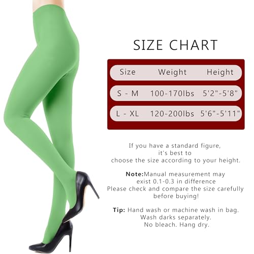 Image of Wildarms 2 Pairs Women's Tights 80D Soft-Touch Opaque Solid Color Stretch Pantyhose Tights for Carnival, Dresses & Daily Wear