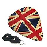 6 Pack Guitar picks British Flag Natural guitar picks for electro-acoustic guitar mediator bass guitar picks 0.46mm