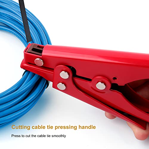 Knoweasy Cable Tie Tool - Zip Tie Tool And Tensioning And Cutting Tool For Plastic Nylon Cable Tie Or Fasteners Up To 0.37 Inches #TOP3