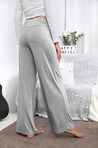WiWi Pajama Pants for Women Plus Size Pajamas Bottoms Wide Leg Lounge Soft Pj Sweatpants-Viscose Made from Bamboo S-4X2