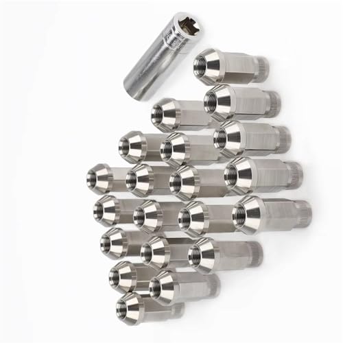 Tuercas de acero inoxidable M12x1.25 antirruido y resistentes para llantas Suzuki