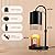 CASTLELIFE Candle Warmer Lamp with Timer & Dimmer, Height Adjustable Electric Wax Melt Warmer for Jar Candles, Gifts for Mom Home Decor, Black