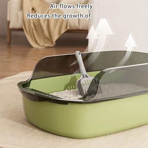Arenero Extra Grande para Gatos con Bordes Altos 35 cm miniatura 5