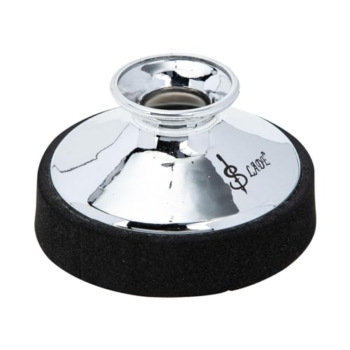 SUNCN サックスミュート ソプラノサックス サックスサイレンサー 電気サックス サックス練習用ミュート 楽器部 サクソフォンの音を小さくする サックス用サイレンサー Abs Silver