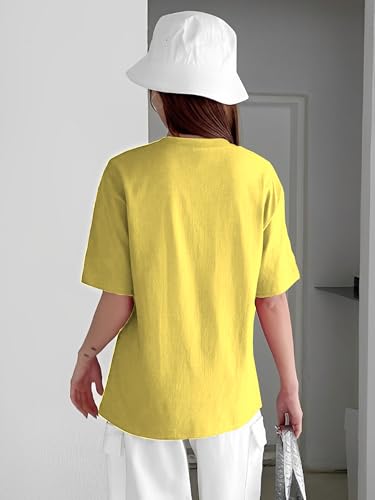 Image of Parona Polyester Casual Round Neck Printed T-Shirt | Half Sleeves Tshirt for Women