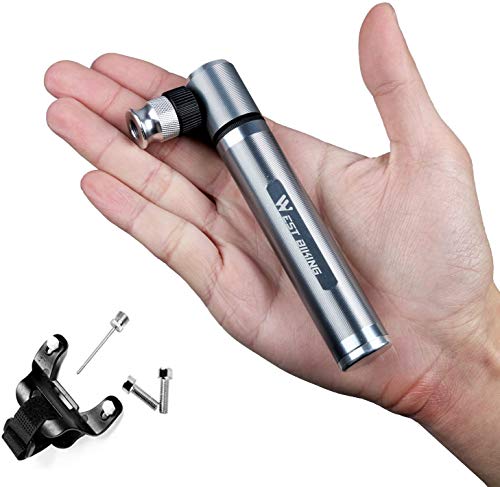 Mini Bike Pump - Fits Presta & Schrader- 160 PSI - Includes Mount Kit -Compact & Light - Bicycle Tire Pump for Road,Mountain and BMX Bikes