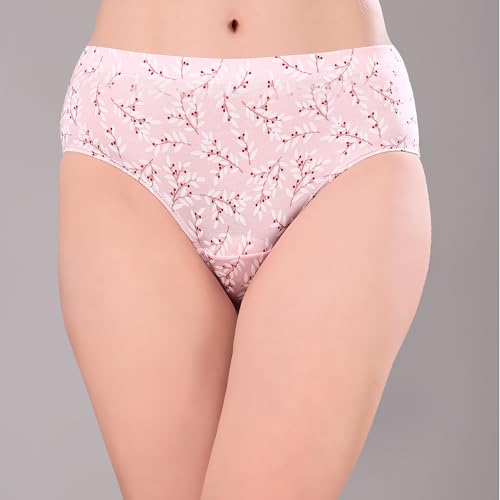 Image of SOIE Women High Rise Full Coverage Printed Stretch Cotton Hipster Panty (Assorted Pack of 3)