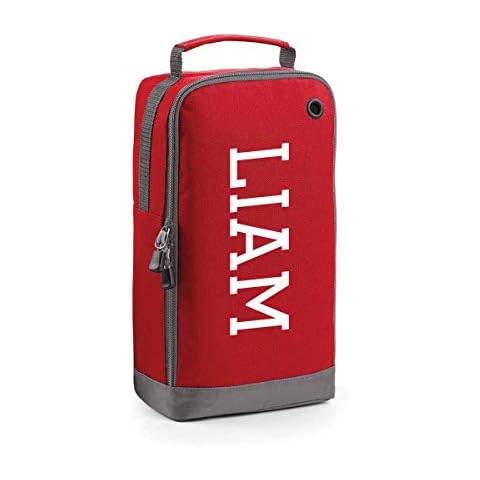 Personalised Football & Sports Ventilated Boot Bag With Custom Name Printed On (Classic Red) Cover