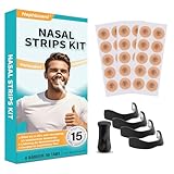 Nasenpflaster Magnet, 15 Paare Nasenpflaster, Neues Upgrade Anti Schnarch Nose Strips Magnet, Reusable Snore Schnarchstopper, Weniger Schnarchen, Nasenpflaster Magnet für besseren Schlaf