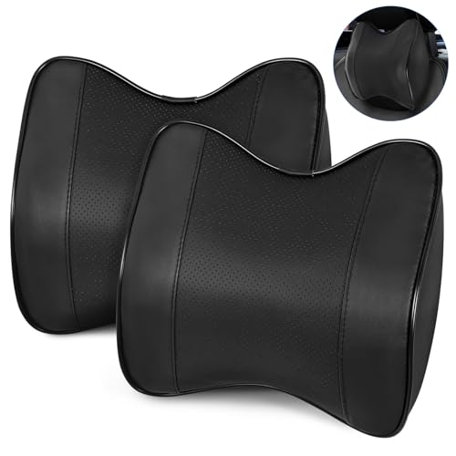 SCEDREAM 2 Pack Car Neck Pillow, Softness Leather...