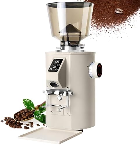 High-Capacity Electric Coffee Grinder 350W, 9 Grind Settings, Timer & LED Display, Stainless Steel, Perfect for Coffee Lovers, Black