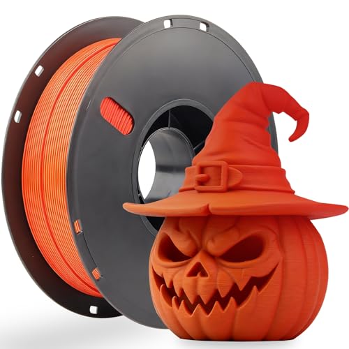 Filament PLA mat de haute précision 1.75 mm effet bicolore rouge orange pour projets exigents