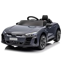 Auto Elettrica Bambini Audi SQ8 E-Tron 12V Con Licenza Ufficiale: Sedile Pelle, Ruote EVA, Telecomando 2.4GHz, Luci LED