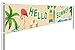 Large Hello Summer Banner, Summer Party Supplies Decorations, Hello Summer Sign Banner, Pineapple Pool Party Supplies, BBQ Party, Wedding Party, Bachelorette Party (9.8 x 1.6 feet)