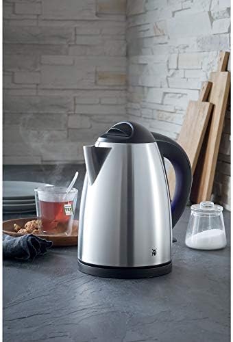 Bild 1 - WMF Bueno Wasserkocher Edelstahl 1,7l, elektrischer Wasserkocher mit Kalkfilter, 2400 W, beleuchtete Wasserstandsanzeige, edelstahl matt