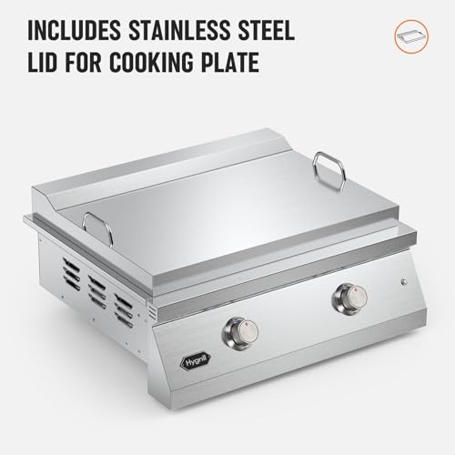 image for Stanbroil Hygrill 30-Inch Premium Built-In Natural Gas Griddle for Out