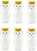 CLEARVIEW CONTAINERS | Honey Bears with Flip Top Lids | Perfect for Holidays, Baby Shower Gifts, Beekeeping, Honey Dispensing (Yellow 12 Ounce Bear, 6 Pack Translucent)