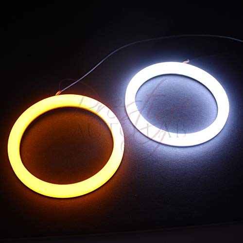 2x Lámpara de anillo LED Angel Eye Switchback 80mm miniatura 2