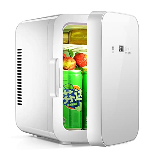 LZTET Mini-KüHlschrank FüR Schlafzimmer, Kleiner 8-Liter-KüHlschrank, Tragbar Mit Ac/Dc-Stromversorgung, KüHler, WäRmer FüR Autos, Wohnungen, Eco-Modus FüR Geringe GeräUschentwicklung,8L Cover