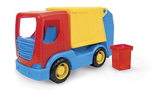 Wader 35311 - Tech Truck Müllwagen, stabiler LKW mit beweglichem Container, ca. 26 x 11,5 x 15 cm groß, ab 12 Monaten…